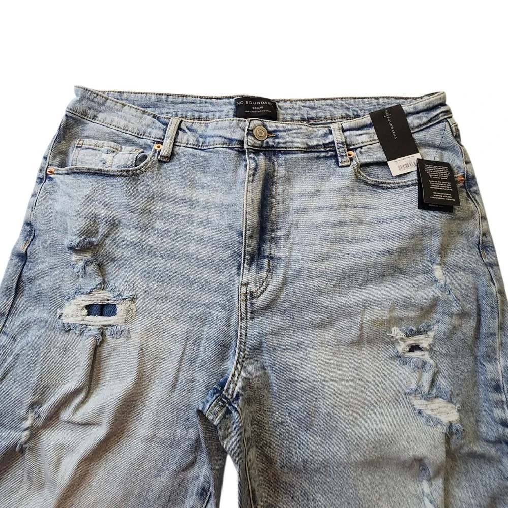 No Boundaries Men's‎ Distressed Slim Fit Denim Jeans Size 38x30